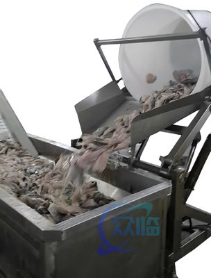 Πολλαπλή σκηνή 2.2KW μονάδα επεξεργασίας ψαριών, βιομηχανικός εξοπλισμός επεξεργασίας σολομού