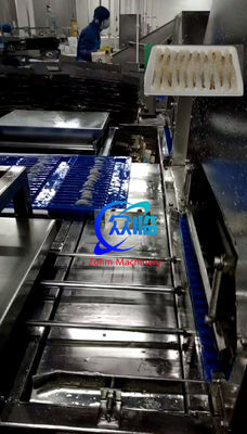 Ικανότητα 15000pcs/h αυτόματη μηχανή Tempura και αυτόματη μηχανή Nobashi