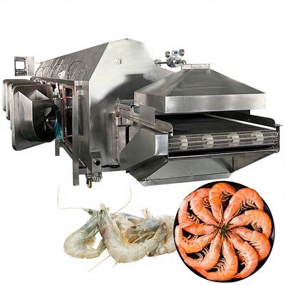 Καλή τιμή 700-1000KG/H αυτόματη κατσαρόλα για γαρίδες Σταθερή μηχανή μαγειρέματος θαλασσινών με σήραγγα online