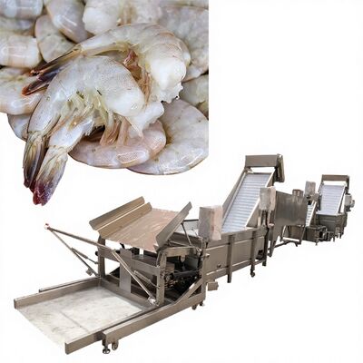 Καλή τιμή Zolim Practical Shrimp Head Removal Machine 3200x630x1600mm Multiscene Automatic Shrimp Deheading System 1000-1500kg 380V online