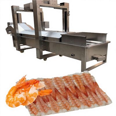 Καλή τιμή Εξοικονόμηση ενέργειας Automatic Cutter Σούσι Γαρίδα Παραγωγής Επεξεργαστής Τροφίμων Κουζίνα γαρίδας 500-600KG/H χωρητικότητα online