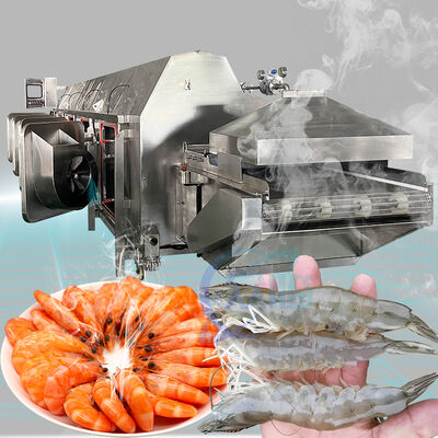 Καλή τιμή Μηχανή Blanching Ζόλιμ θαλασσινών Καλαμάρια Γαρίδες Blanching Machine για εργοστάσιο θαλασσινών Γραμμή μαγειρέματος γαρίδες Τύνελος μαγειρέματος σε απευθείας σύνδεση