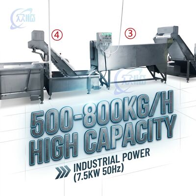 Καλή τιμή Adjustable Speed Shrimp Head Screening Machine Anti Corrosive SUS316 2500-3000KG 3.0KW 380V online